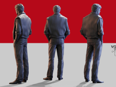 アラン・ドロン 3Dモデル