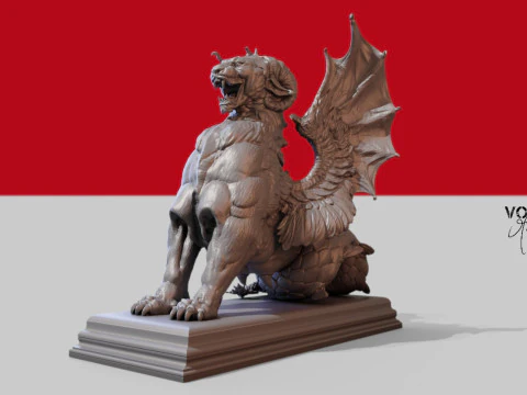 Дракон Химерик 3D Принт Модель