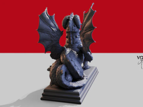 Дракон Химерик 3D Принт Модель