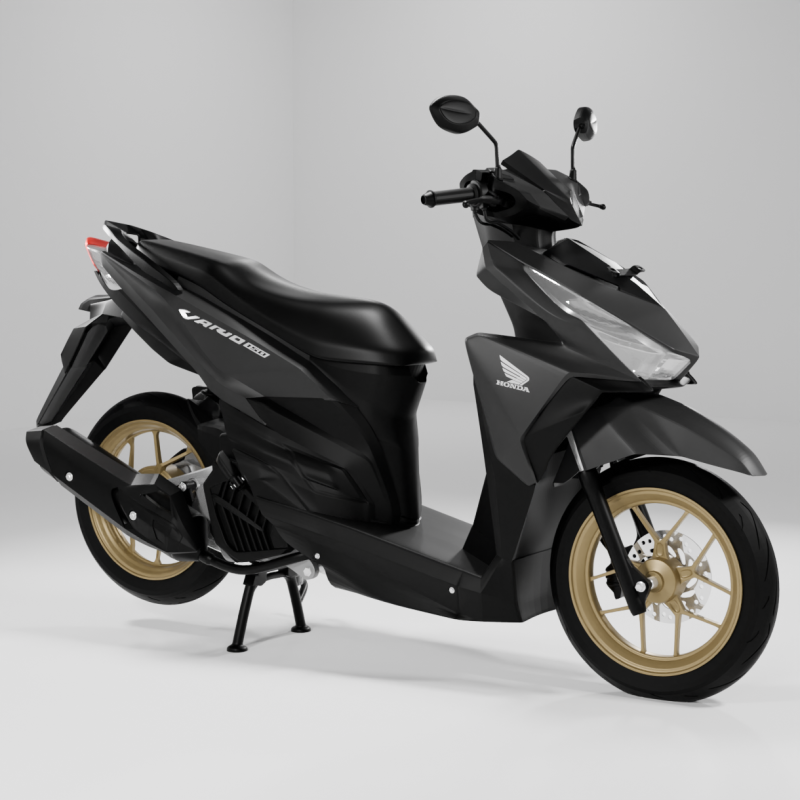 2016 - Honda Vario 150 ESP Model 3D .c4d .max .obj .3ds .fbx .stl .blend