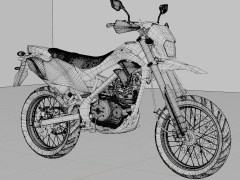 Kawasaki D-Tracker 150 3D Model
