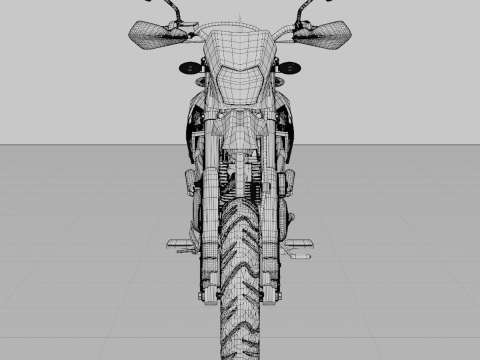 Kawasaki D-Tracker 150 Modello 3D