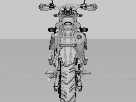 Kawasaki D-Tracker 150 Modello 3D