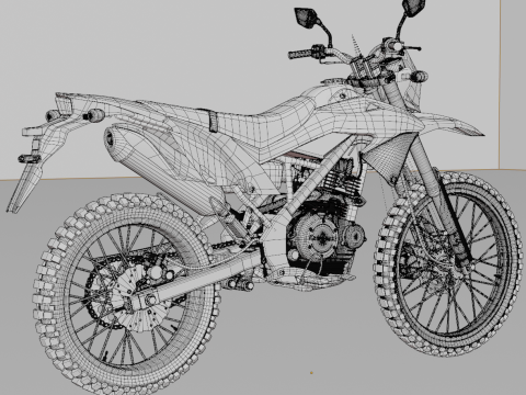 Kawasaki KLX 150BF Modello 3D