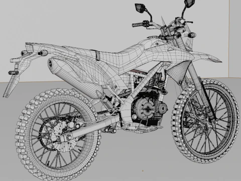 Kawasaki KLX 150BF 3D Model