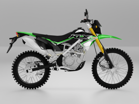 Kawasaki KLX 150BF Modello 3D