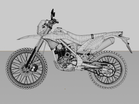 Kawasaki KLX 150BF Modello 3D