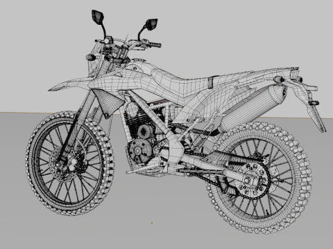 Kawasaki KLX 150BF 3D Model