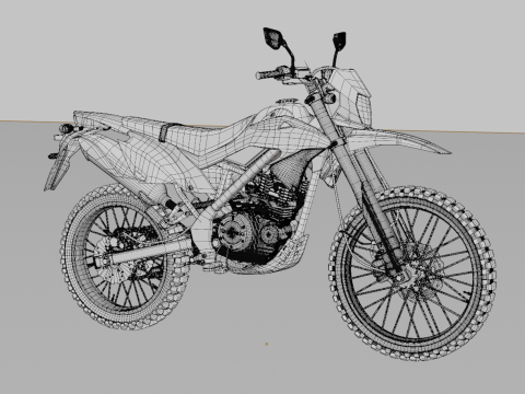 Kawasaki KLX 150BF Modello 3D