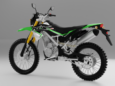 Kawasaki KLX 150BF Modello 3D