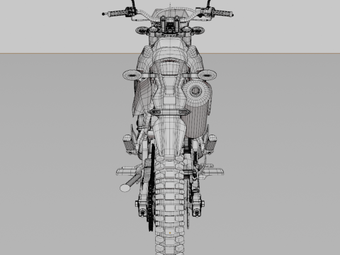 Kawasaki KLX 150BF Modello 3D