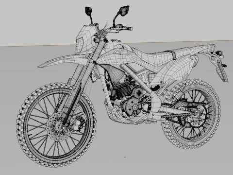 Kawasaki KLX 150BF 3D Model