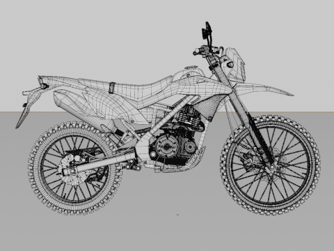 Kawasaki KLX 150BF Modello 3D