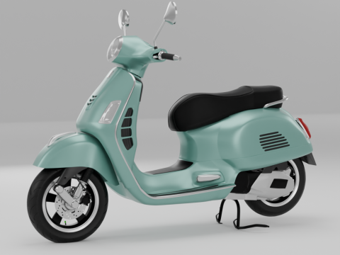2019 - Piaggio Vespa GTS 150 I-Get 3D Модель