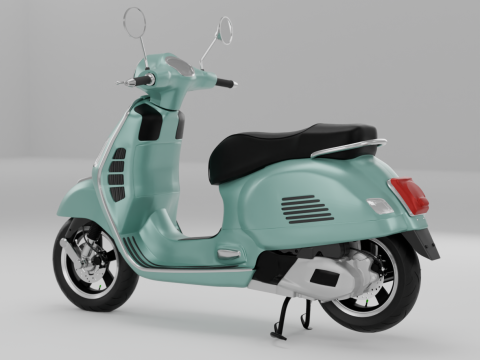 2019 - Piaggio Vespa GTS 150 I-Get 3D Модель