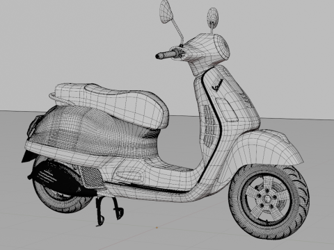 2019 - Piaggio Vespa GTS 150 I-Get 3D Модель