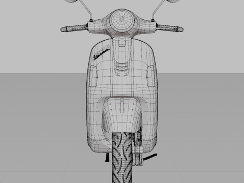 2019 - Piaggio Vespa GTS 150 I-Get 3D Модель