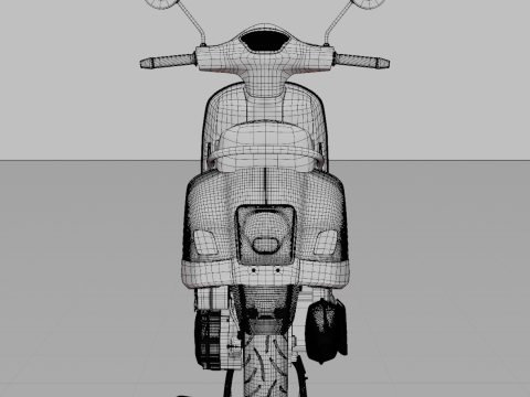 2019 - Piaggio Vespa GTS 150 I-Get 3D Модель