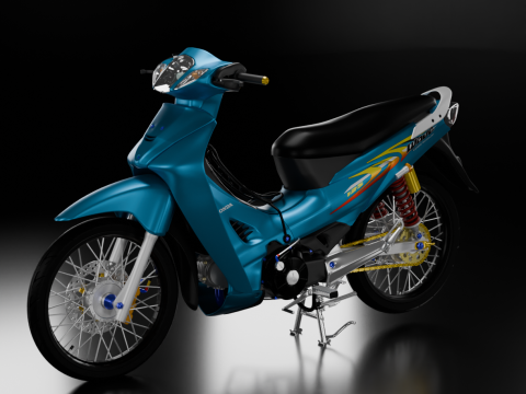 2006 - Honda Wave 125 3D Model