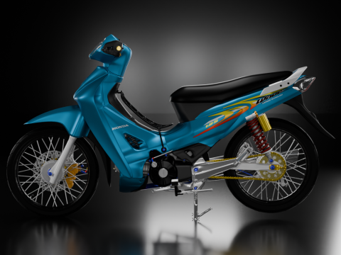 2006 - Honda Wave 125 3D Model