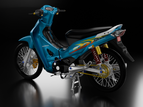 2006 - Honda Wave 125 3D Model