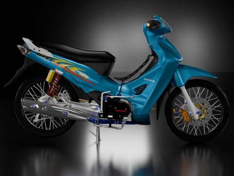 2006 - Honda Wave 125 3D Model