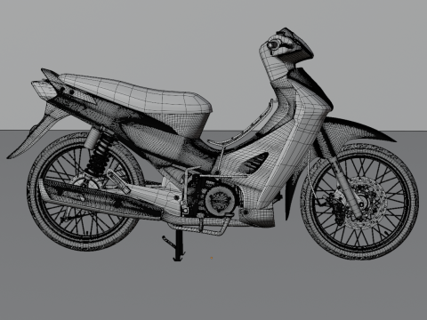 2006 - Honda Wave 125 3D Model