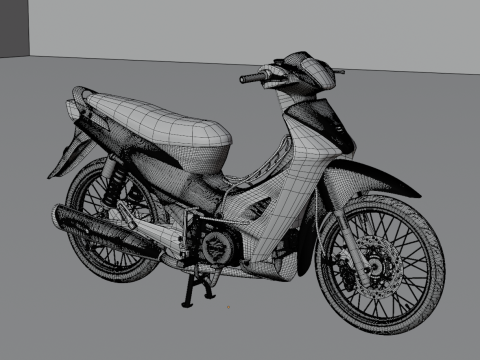 2006 - Honda Wave 125 3D Model