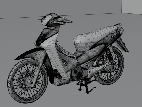 2006 - Honda Wave 125 3D Model