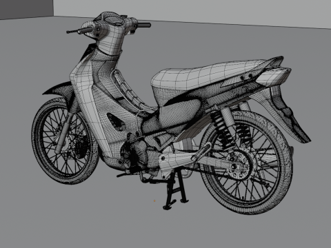 2006 - Honda Wave 125 3D Model