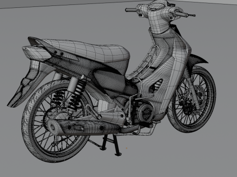 2006 - Honda Wave 125 3D Model
