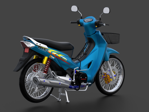 2006 - Хонда Вейв 125 3D Модель