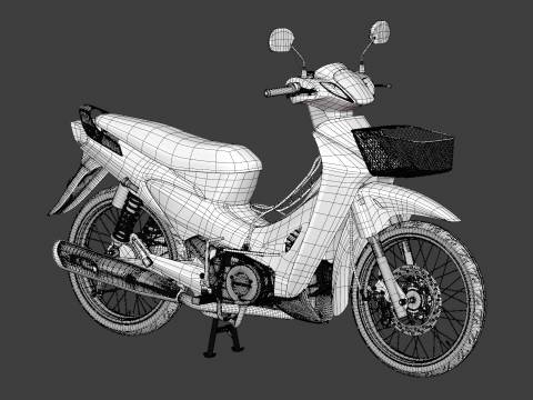 2006 - Хонда Вейв 125 3D Модель