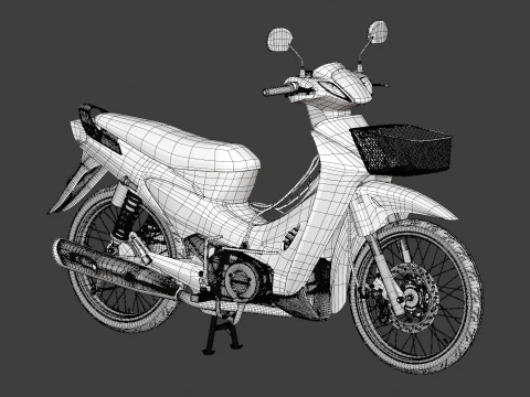 2006 - Honda Wave 125 3D Model