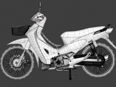 2006 - Хонда Вейв 125 3D Модель