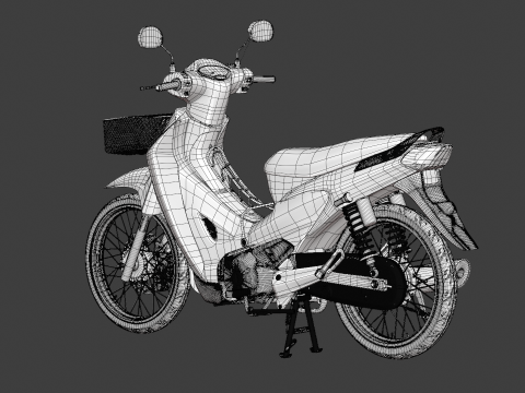 2006 - Хонда Вейв 125 3D Модель