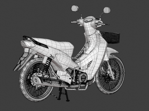 2006 - Хонда Вейв 125 3D Модель