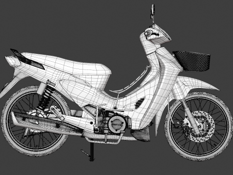 2006 - Хонда Вейв 125 3D Модель