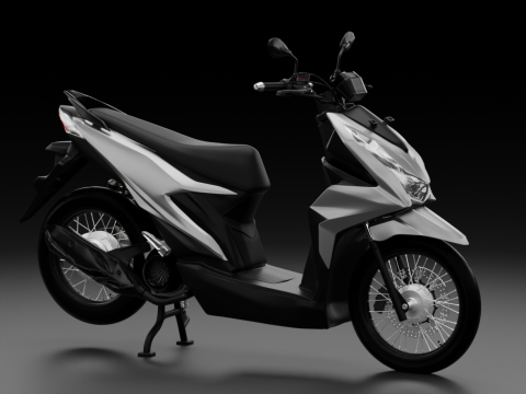 2020 - Honda Beat Street Genio 3Dモデル