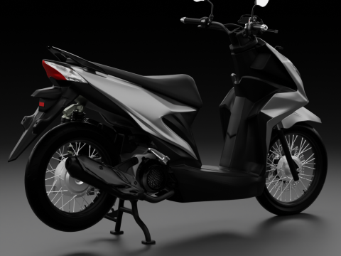 2020 - Honda Beat Street Genio 3Dモデル