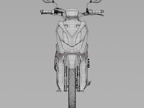 2020 - Honda Beat Street Genio 3Dモデル