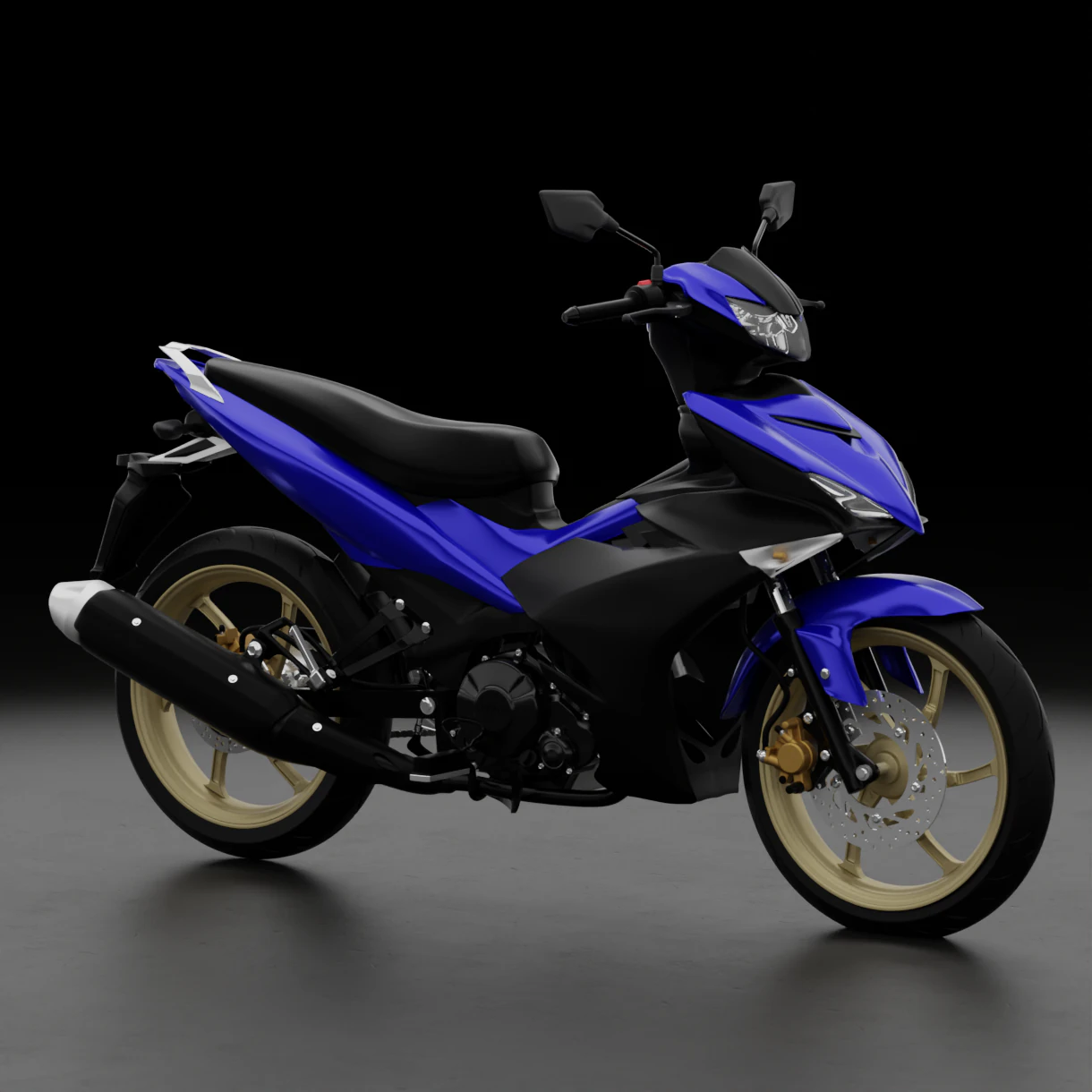 2019 - Yamaha MX KING 150 or Exciter 150 or YZ15R 3D Model .c4d .max .obj .3ds .fbx .stl .blend 