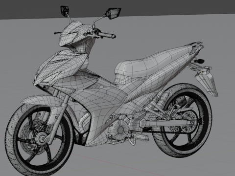 2019 - Yamaha MX KING 150 or Exciter 150 or YZ15R Modello 3D