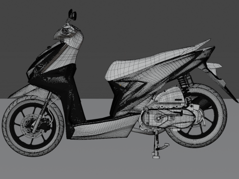 2020 - Honda Beat K1A 3D-Modell