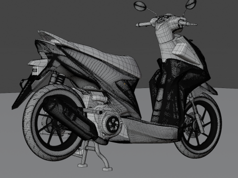 2020 - Honda Beat K1A 3D-Modell