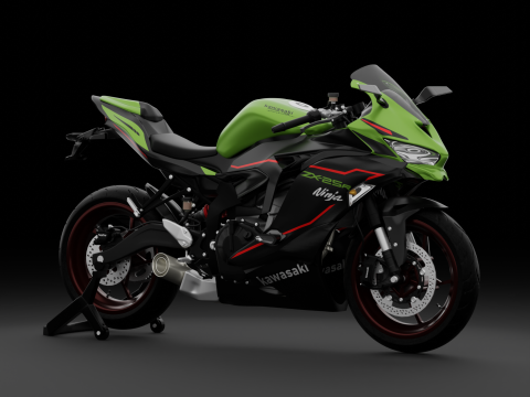 2020 - Kawasaki Ninja ZX-25R First Gen 3Dモデル