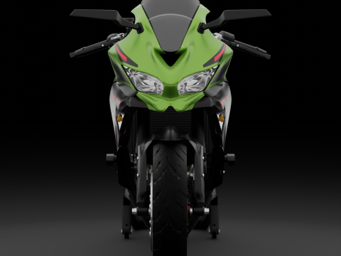2020 - Kawasaki Ninja ZX-25R First Gen 3D Model