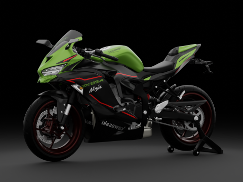 2020 - Kawasaki Ninja ZX-25R First Gen 3D Model