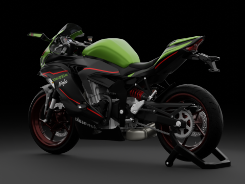 2020 - Kawasaki Ninja ZX-25R First Gen 3D Model