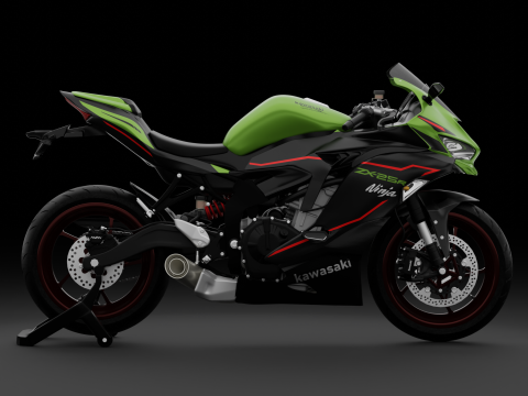 2020 - Kawasaki Ninja ZX-25R First Gen 3D Model